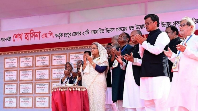 প্রধানমন্ত্রী রংপুরে ২৭টি উন্নয়ন প্রকল্প উদ্বোধন করলেন