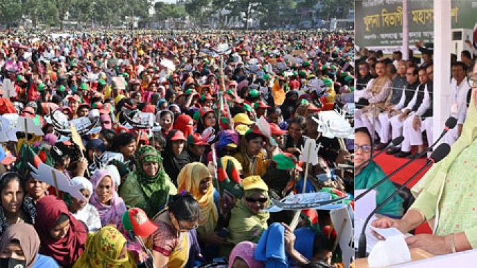 মানুষের সেবার আবারো সুযোগের জন্য নৌকায় ভোট চাইলেন প্রধানমন্ত্রী