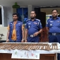 শ্যামনগরে পুকুর থেকে ৩৪ পিস হাসুয়া উদ্ধার