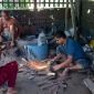 হাতুড়ি আর লোহার টুংটাং শব্দে মুখরিত পাইকগাছার কামার পাড়া