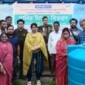 আশাশুনিতে বৃষ্টির পানি সংরক্ষণে পানির ট্যাংক বিতরণ