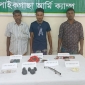 পাইকগাছায় অস্ত্র, ককটেল ও মাদকসহ আটক ৩