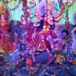 মহাসপ্তমীতে ষোড়শ উপাচারে দেবীর পূজা