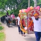 ঘোড়াই বর-পালকিতে কনে, বরযাত্রী এলেন মহিষ ও গরুর গাড়িতে