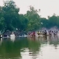 পাইকগাছায় জন্মাষ্টমী উপলক্ষে নৌকা বাইচ